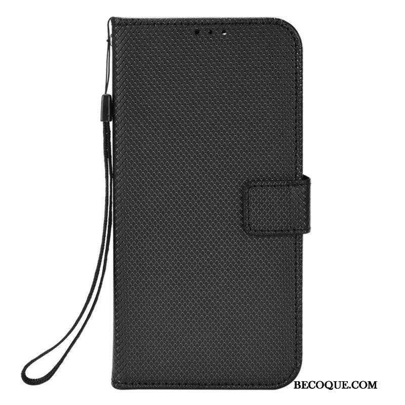 Nahkakotelo iPhone 14 Pro Max Suojaketju Kuori Tyylikäs Strappy Faux Leather