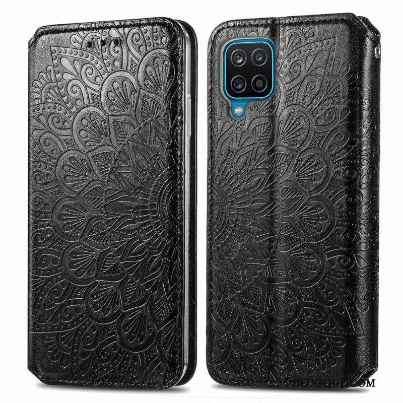 Puhelinkuoret Samsung Galaxy M12 / A12 Kotelot Flip Mandala