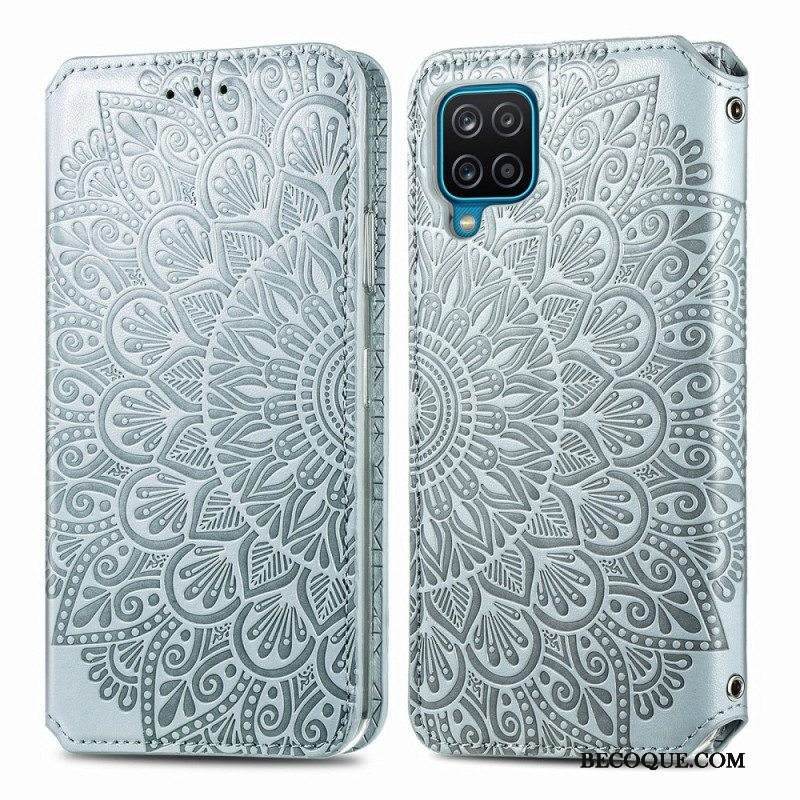 Puhelinkuoret Samsung Galaxy M12 / A12 Kotelot Flip Mandala