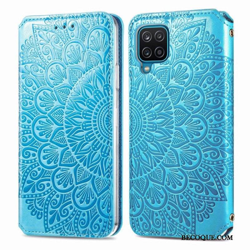 Puhelinkuoret Samsung Galaxy M12 / A12 Kotelot Flip Mandala