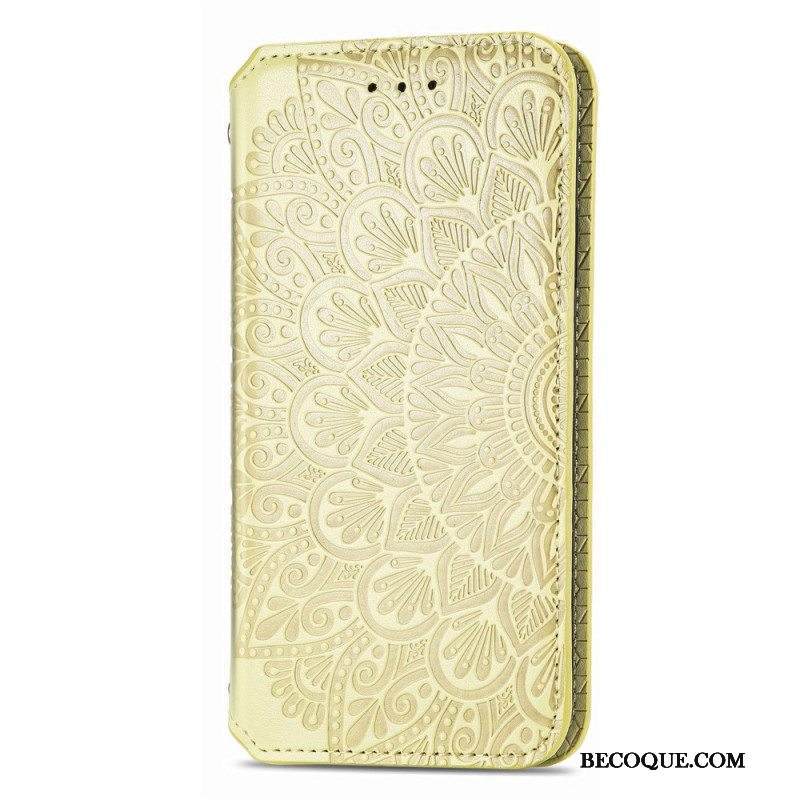 Puhelinkuoret Samsung Galaxy S22 Ultra 5G Kotelot Flip Mandala