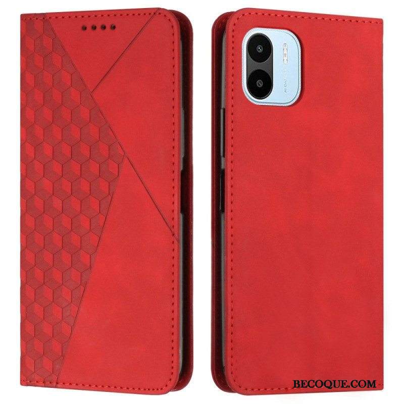 Puhelinkuoret Xiaomi Redmi A1 Kotelot Flip Cubic Style Skin-touch