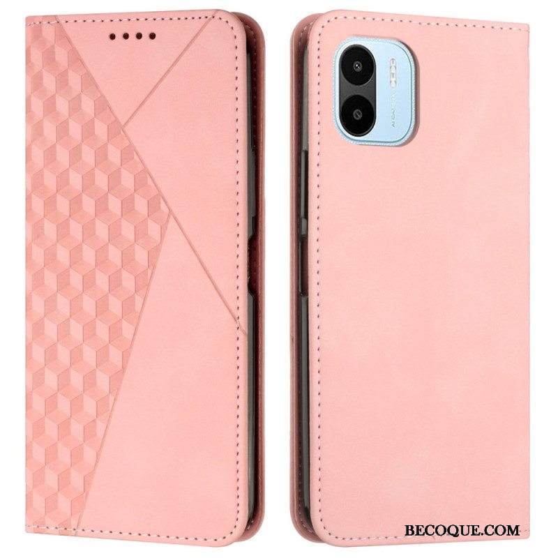 Puhelinkuoret Xiaomi Redmi A1 Kotelot Flip Cubic Style Skin-touch