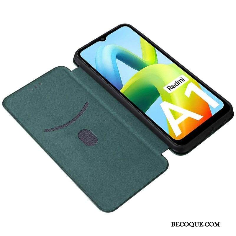 Puhelinkuoret Xiaomi Redmi A1 Kotelot Flip Hiilikuitu