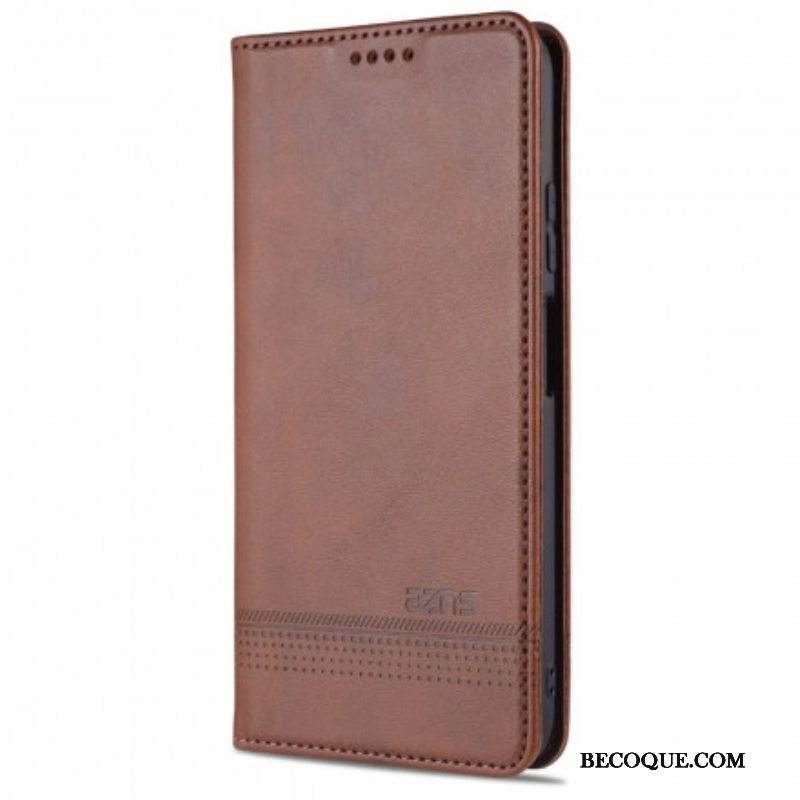 Puhelinkuoret Xiaomi Redmi Note 10 / 10S Kotelot Flip Style Leather Azns