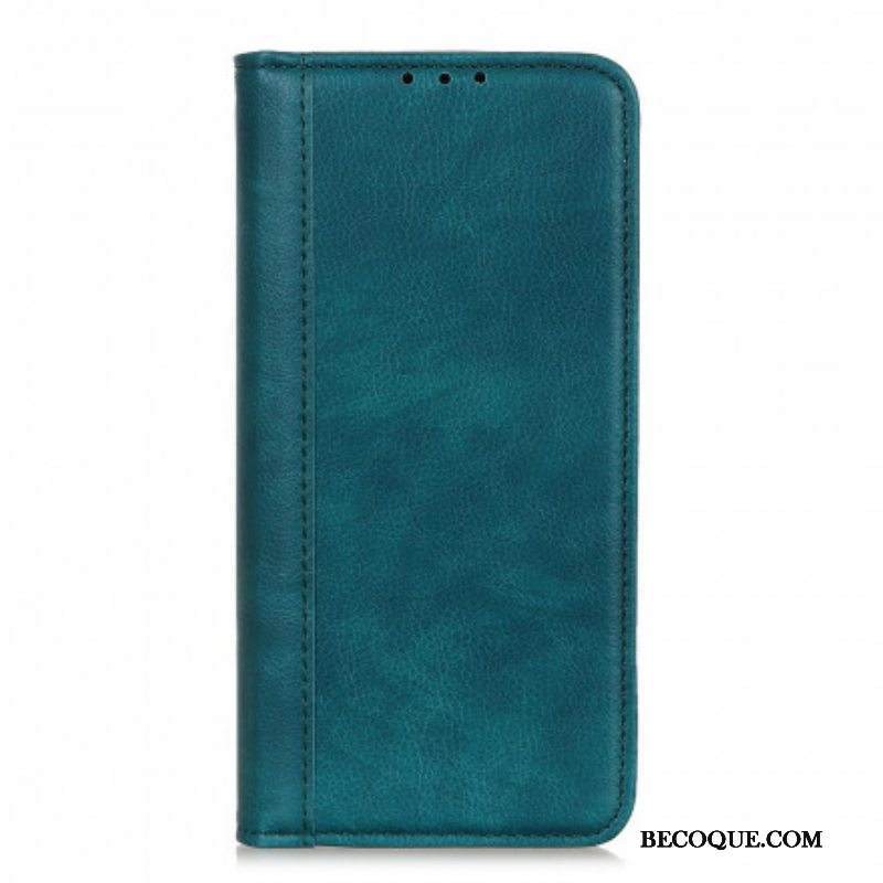 Puhelinkuoret Xiaomi Redmi Note 10 5G Kotelot Flip Litchi Split Leather -versio