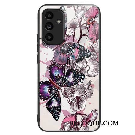 Case Samsung Galaxy A15 5g Puhelinkuoret Karkaistu Lasi Purppuraperhoset