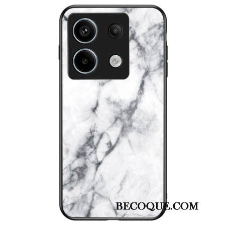 Case Xiaomi Redmi Note 13 Pro 5g Puhelinkuoret Valkoinen Marmorikuvioinen Karkaistu Lasi