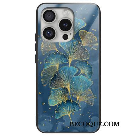 Case iPhone 16 Pro Puhelinkuoret Karkaistu Lasi Ginkgo Leaves