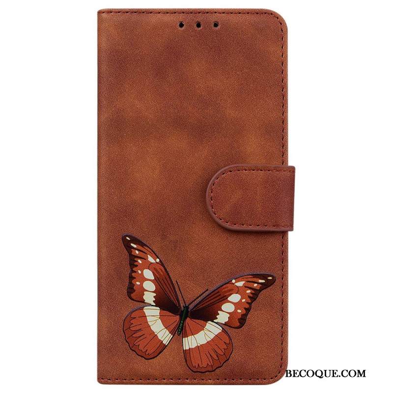 Kotelot Xiaomi 14t Butterfly Suede Effect Suojakuori