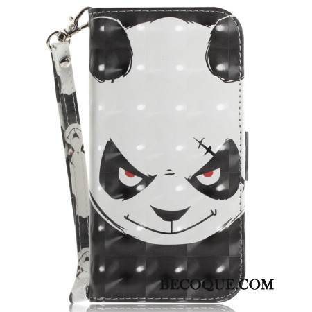 Kotelot iPhone 16 Vihainen Panda Hihnalla