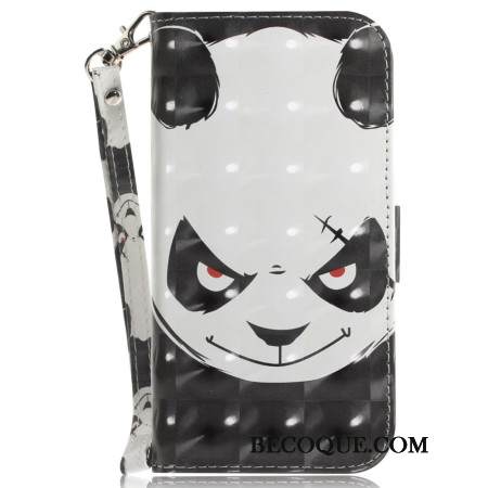 Kuoret Motorola Edge 50 Fusion Vihainen Panda Hihnalla