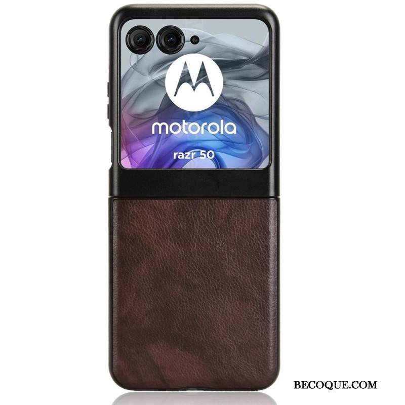 Kuori Motorola Razr 50 Nahkaefekti