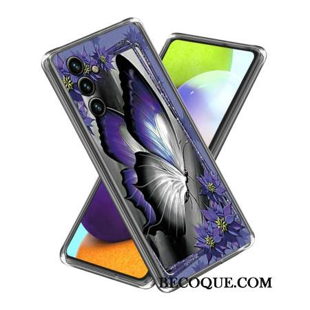 Kuori Samsung Galaxy A15 Violetti Perhonen