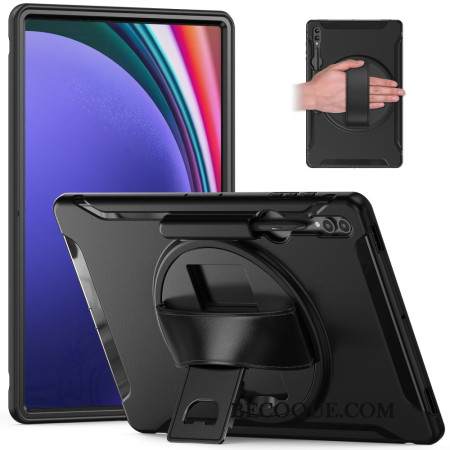 Kuori Samsung Galaxy Tab S9 Ultra Pyörivä Tuki Ja Manuaalinen Hihna