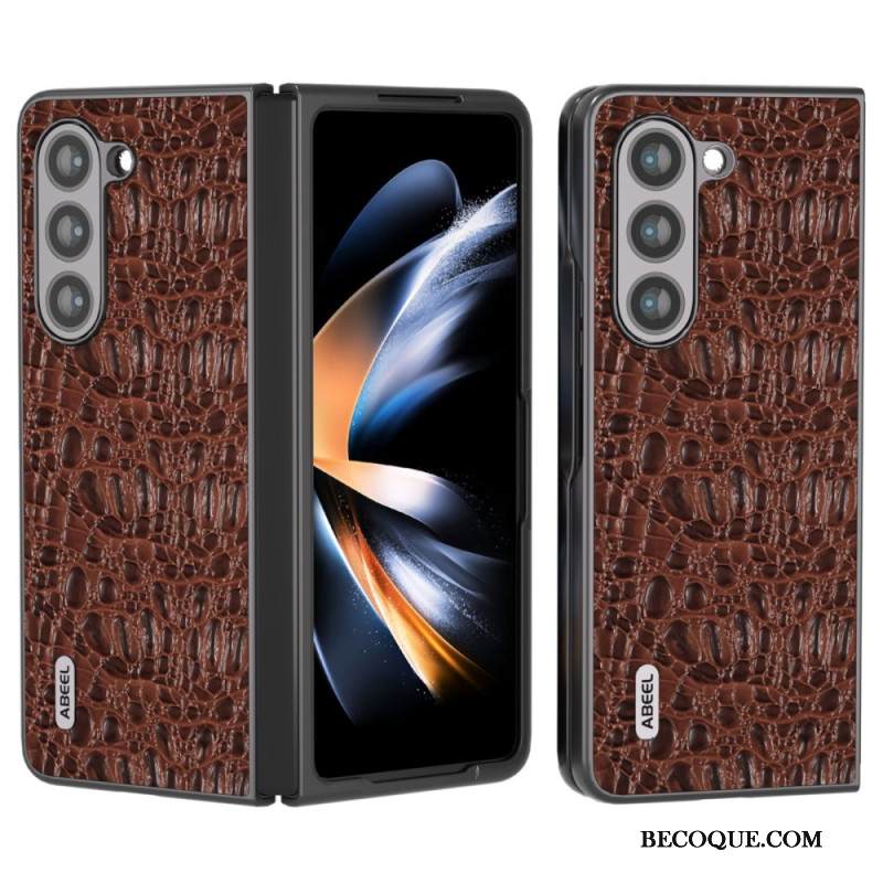 Kuori Samsung Galaxy Z Fold 5 Abeel Crocodile Skin Style Suojakuori