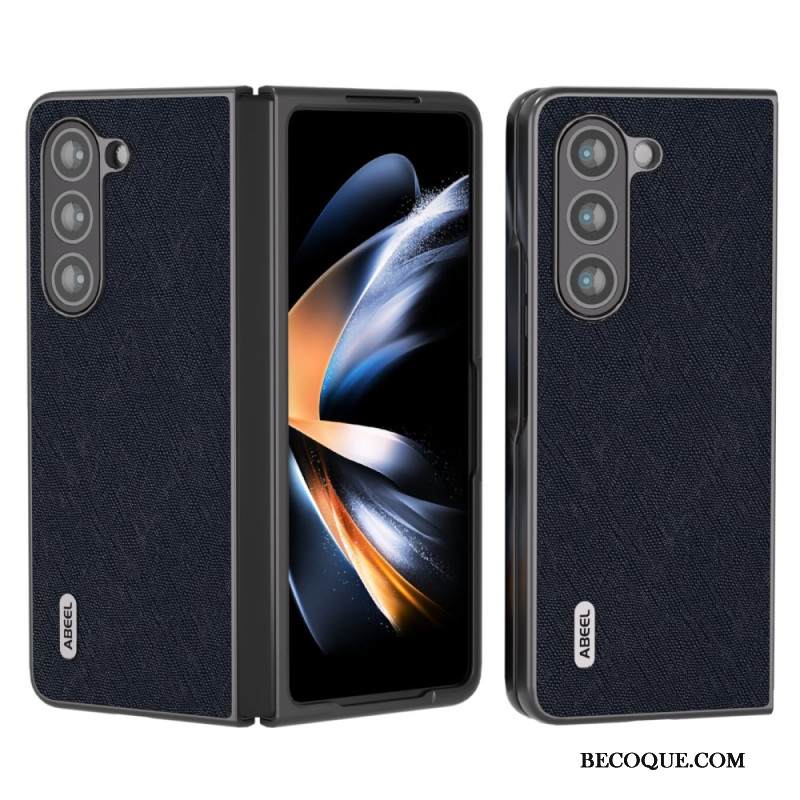 Kuori Samsung Galaxy Z Fold 5 Aitoa Abeel-kudottua Nahkaa Suojakuori