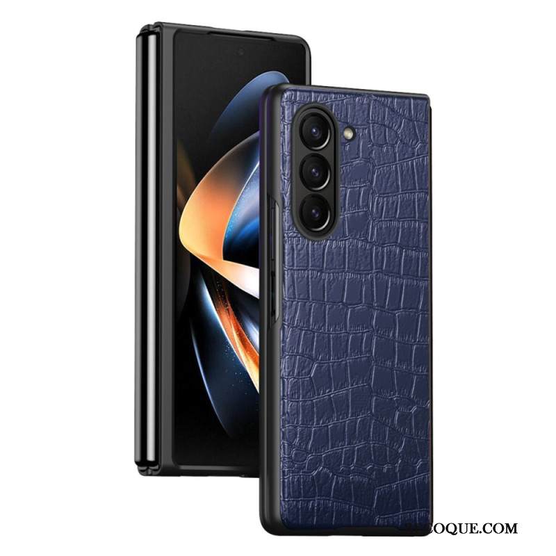 Kuori Samsung Galaxy Z Fold 5 Krokotiilinahkainen Tyyli