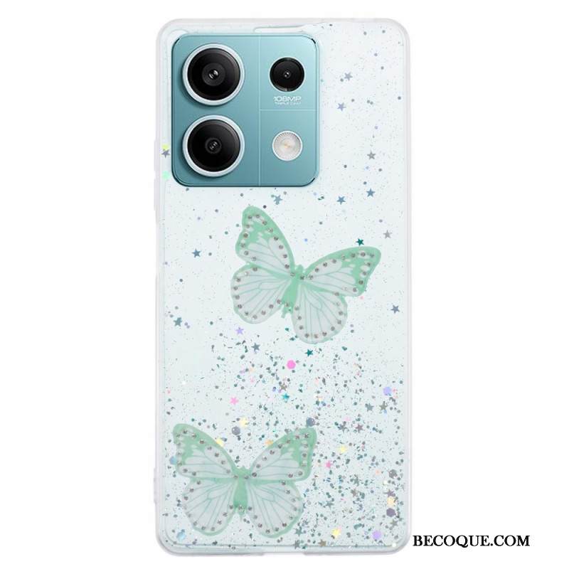 Kuori Xiaomi Redmi Note 13 5g Perhoset Glitter