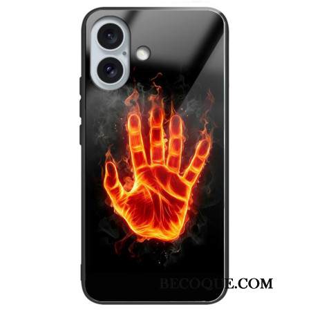 Kuori iPhone 16 Plus Fire Palm Karkaistu Lasi Suojakuori