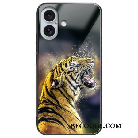 Kuori iPhone 16 Plus Roaring Tiger Tempered Glass