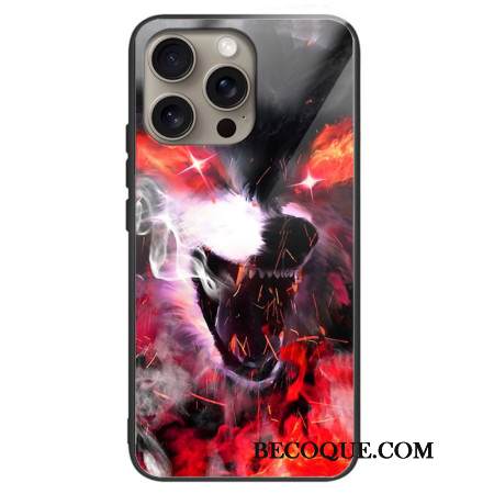 Kuori iPhone 16 Pro Fierce Wolf Karkaistu Lasi