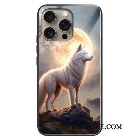 Kuori iPhone 16 Pro Max Moonlight Wolf Karkaistu Lasi