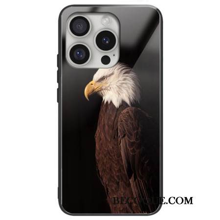 Kuori iPhone 16 Pro Max Tempered Glass Eagle Pattern Pattern Suojakuori